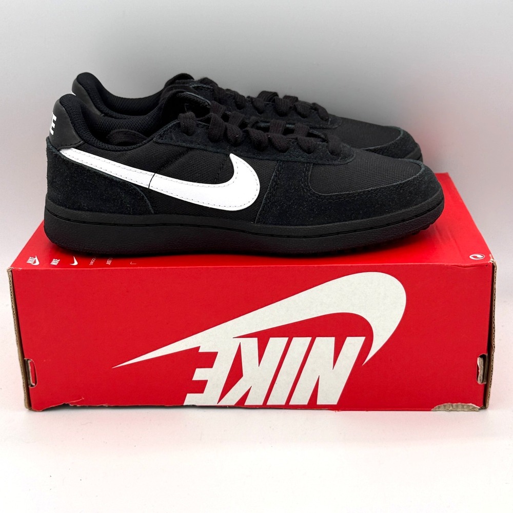 Nike Field General (GS) Shoes Youth Boys 4.5Y Black White Outdoor IF0465 001